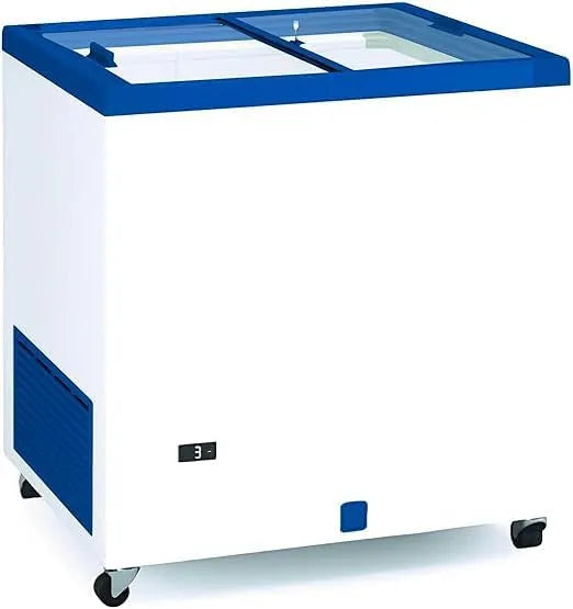 Congelatore, 220 L, professionale, ristoranti, freezer verticale, MBH, MBH - Congelatore a pozzetto 85 cm e 220 litri con porte scorrevoli in vetro