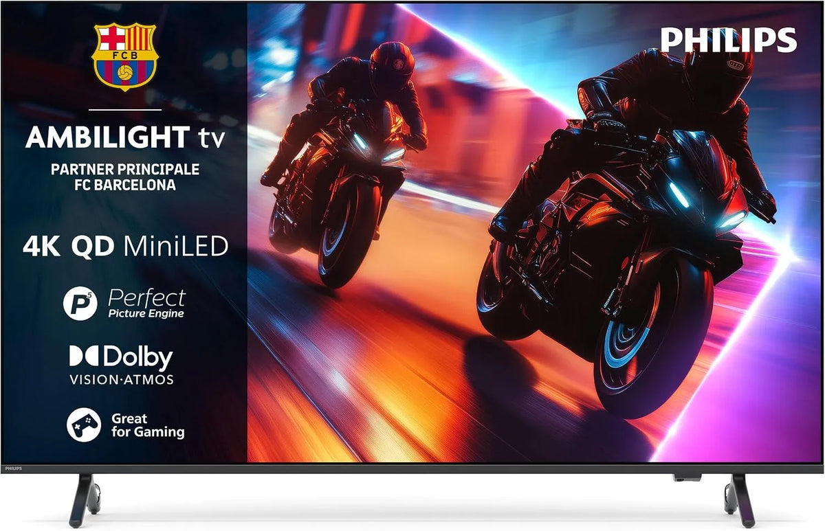 Philips 55MLED920 Smart TV, televisore, 4K UHD, audio Dolby, pannello IPS, Display 55'' con processore P5 Perfect Picture Ultra HD, Titan OS