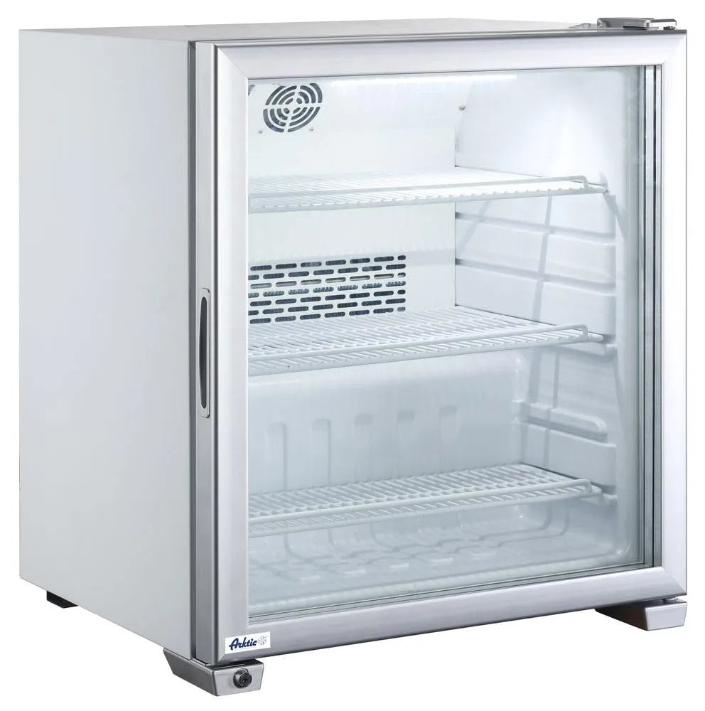 Congelatore, 90 L, freezer verticale, HENDI Congelatore espositore da banco 90L