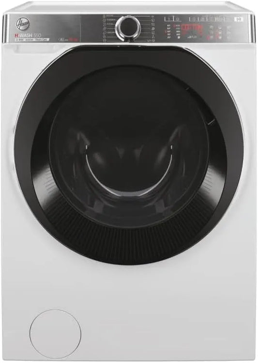 Hoover H5WPB610AMBC8-S Lavatrice, 85x60x58 cm, 10 kg, classe energetica A, libera installazione, vapore, bianco, App hOn, 1600 Giri, Classe A-20%