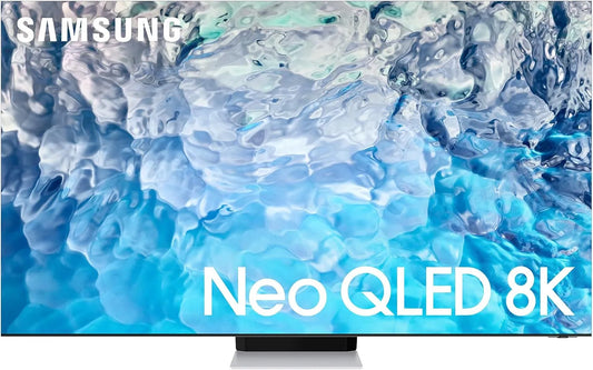 Samsung QE65QN900BT Smart TV, 65 pollici, televisore, 4K UHD, QLED, DVB-T2, Google Assistant, Alexa e Siri, STAINLESS STEEL, Ricondizionato