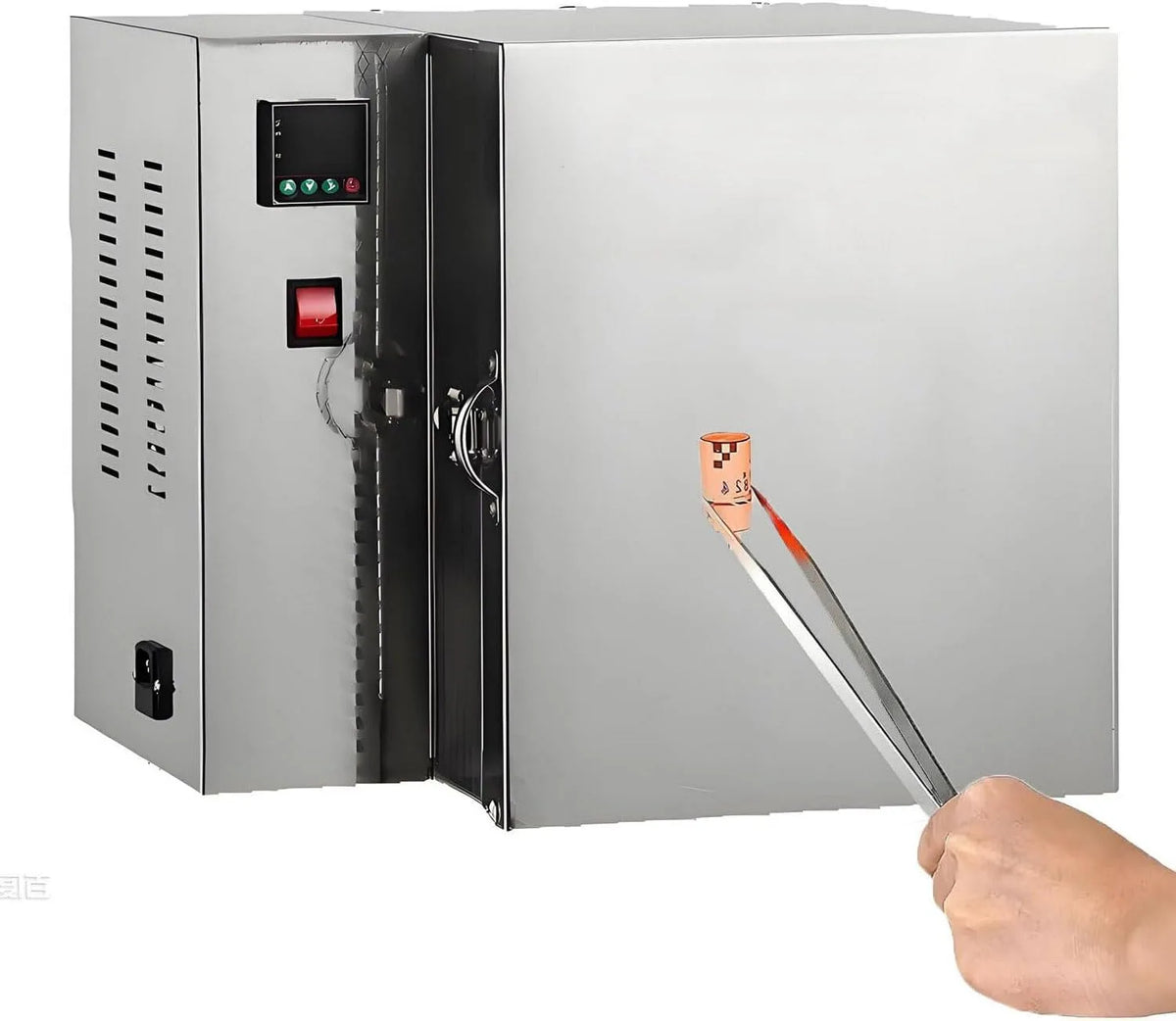 Forno elettrico, 1500 W, forno di fusione dei metalli a 800 °C per la creazione di gioielli e lavori in metallo
