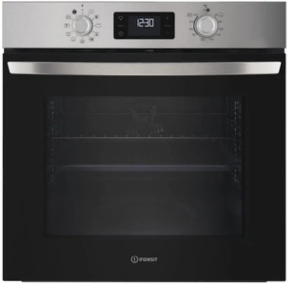 Forno elettrico 258H, 71 L, 890 W, da incasso, argento, IO X, Forno da incasso Indesit 890W 71L Argento - IO 258H X