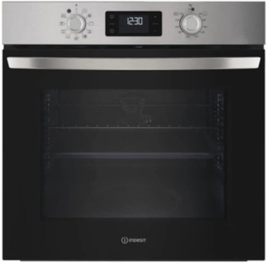 Forno elettrico 258H, 71 L, 890 W, da incasso, argento, IO X, Forno da incasso Indesit 890W 71L Argento - IO 258H X