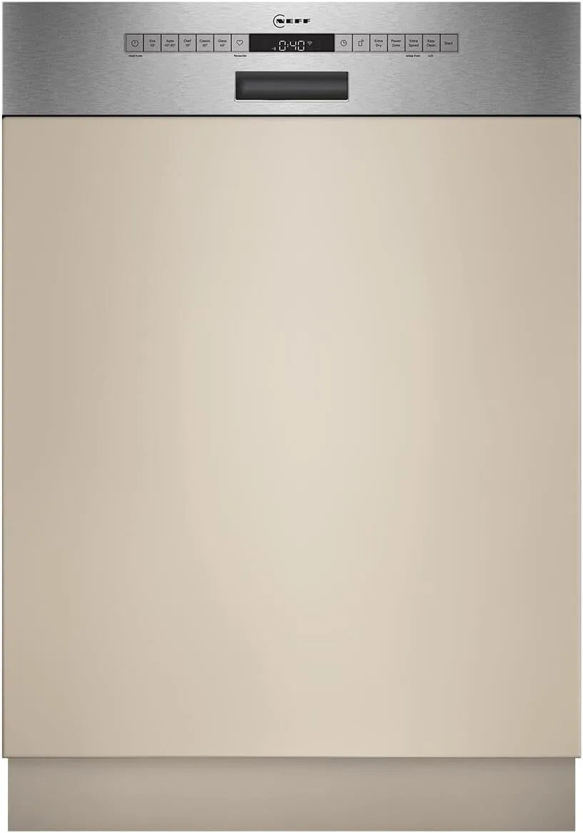 NEFF S245ECS15E Lavastoviglie, 60 cm, pulizia forte con Chef 70oC, cestello superiore regolabile in altezza, N 50, lavastoviglie Smarter XXL, Open Dry