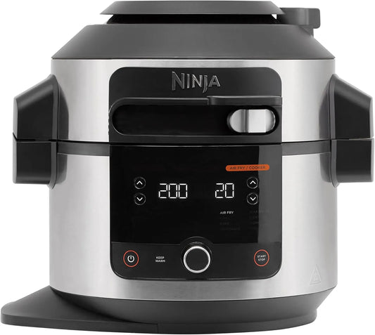 Ninja Multicooker con Coperchio SmartLid, Foodi MAX, Acciaio Inox, 6L