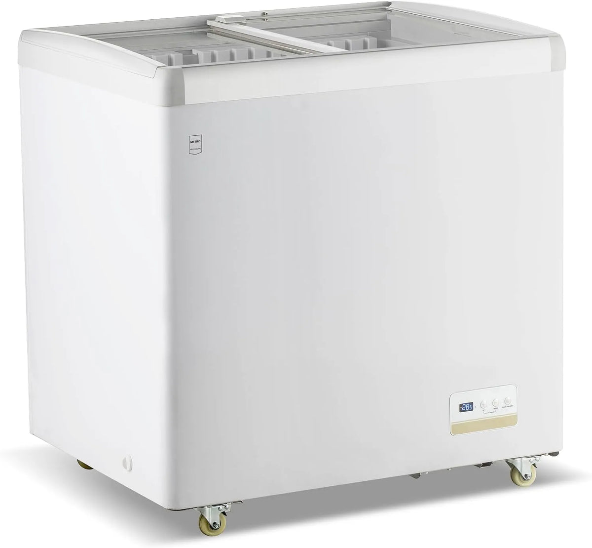 Congelatore GICC1192, 184 L, ruote di trasporto, vano congelatore, congelamento rapido, freezer verticale, 3 Cestelli, METRO Professional Vetrina