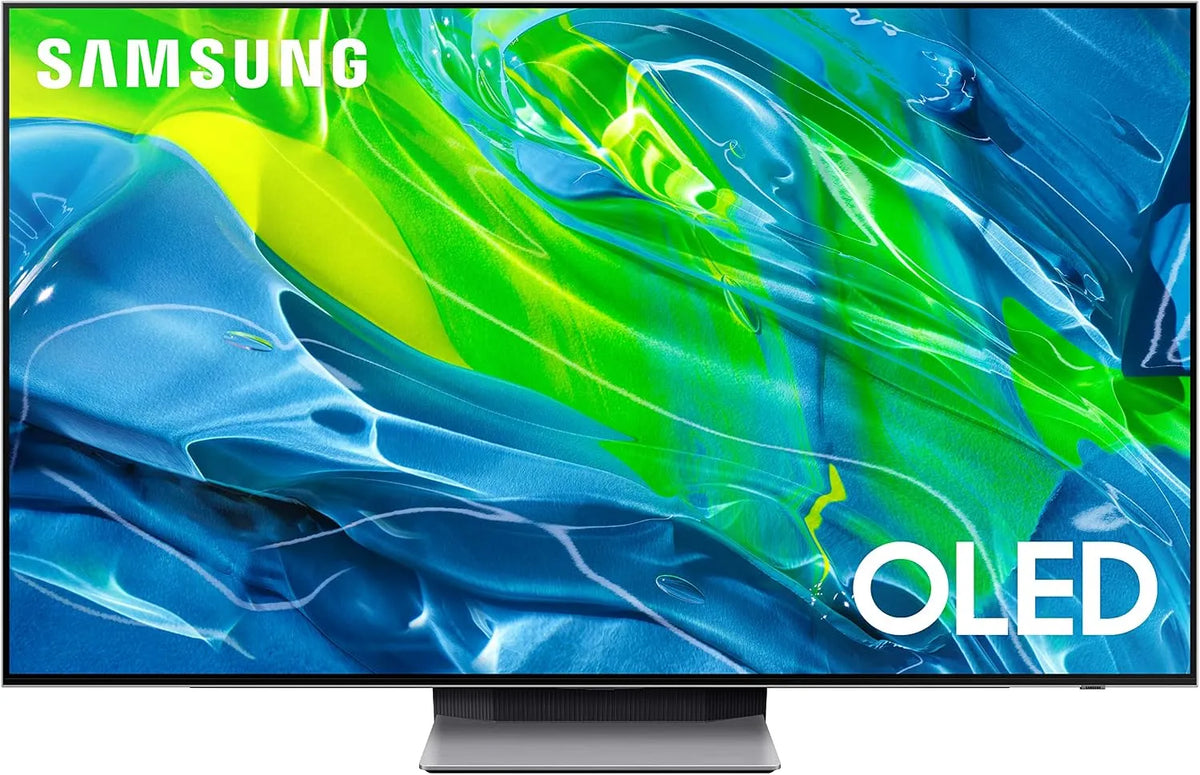 Samsung QE55S95BAT Smart TV, televisore, OLED, DVB-T2, pannello IPS, Google Assistant, Alexa e Siri, argento, HEVC Main 10, Eclipse Silver