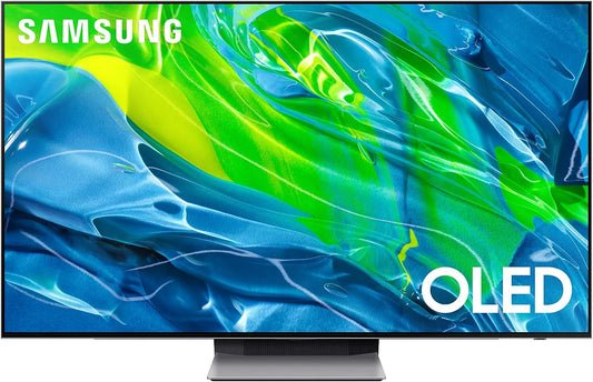 Samsung QE55S95BAT Smart TV, televisore, OLED, DVB-T2, pannello IPS, Google Assistant, Alexa e Siri, argento, HEVC Main 10, Eclipse Silver