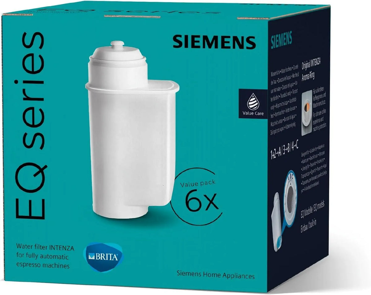 Siemens Filtro dell'acqua per acqua, Brita Intenza, riduce il contenuto di calcare dell'acqua, adatto per macchine da caffè della serie EQ e