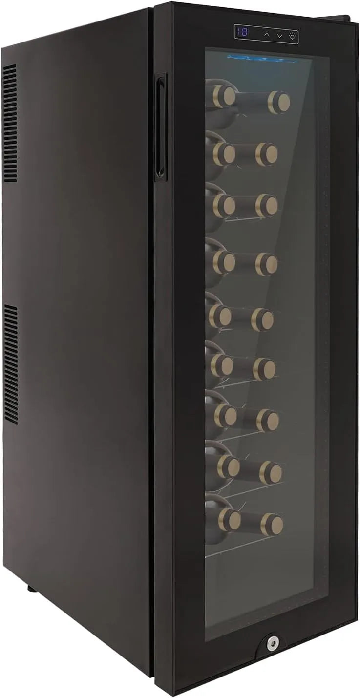 Frigorifero, 90 L, 50, 5 x 34, 5 x 98, 5 cm, 30 bottiglie, touch, vetro, illuminazione a LED