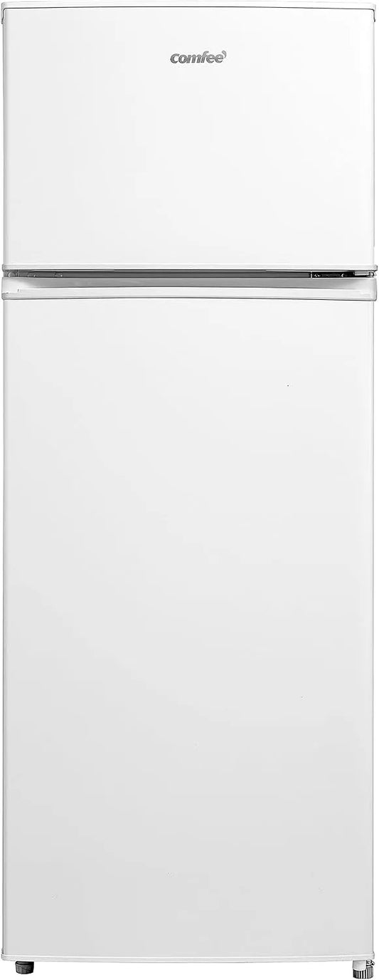 Congelatore, 143cm, COMFEE' RCT284WH2A superiore, 176, freezer verticale, bianco, 176 kWh, Luce LED, anno, Cerniera porta reversibile
