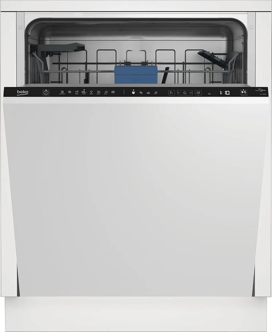 Beko BDIN38440 Lavastoviglie, 60 cm, classe energetica C, da incasso, 8Hx55Pcm, 8Lx81, 14 Coperti, 59, Lavastoviglie Incasso con Sensore Sporco e