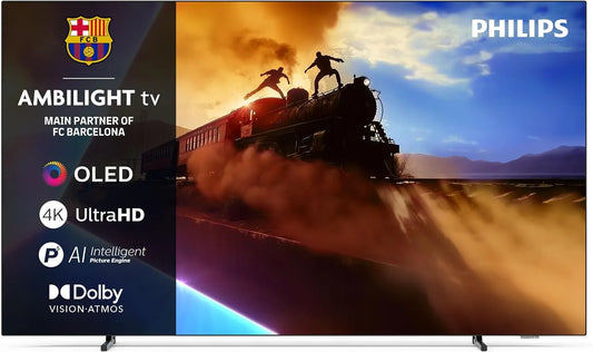 Philips 55OLED760/12 UltraHD, 4K Smart TV, 55 pollici, 120 Hz, televisore, 4K UHD, pannello IPS, nero, Tripple Tuner, OLED-Fernseher 139 cm, 55 Zoll