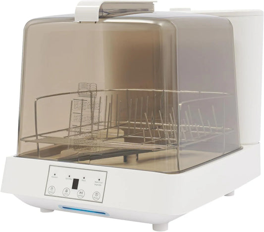 Lavastoviglie, 8 L, 800 W, touch, bianco, asciugatura a 30 minuti, lavaggio a 360°, consumo 8 l, norma UE, autoportante