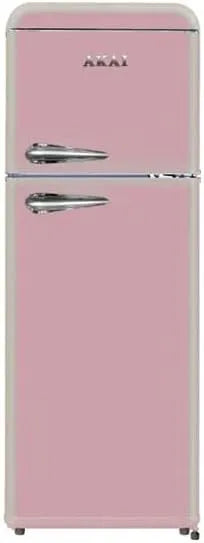 Frigorifero CLASSE240, FRIGO VINTAGE ROSA DOPPIA PORTA AKAI CLASSE240