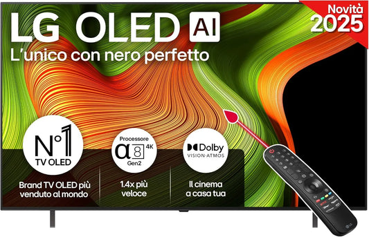 LG OLED65B56LA Smart TV, 65 pollici, televisore, 4K UHD, Serie B5 2025 Smart TV 4K - OLED65B56LA