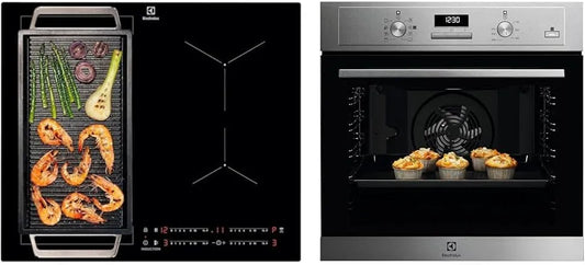 Electrolux Serie 600 LIL63443 Forno elettrico, 60 cm, 68 L, 4 fuochi, da incasso, vapore, nero, COD3S40X, Electrolux LIL63443 Piano Cottura ad