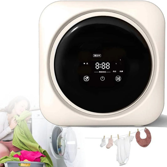 Lavatrice, 5 L, portatile, montaggio a parete, 5 litri, completamente automatica, piccola, per calzini, compatta, a parete con asciugatrice, efficien