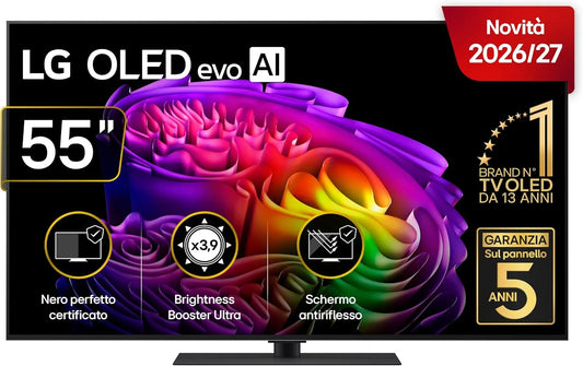 LG G6S OLED55G66LS Smart TV, 55 pollici, televisore, 4K UHD, Serie G6S 2026 Smart TV 4K - OLED55G66LS