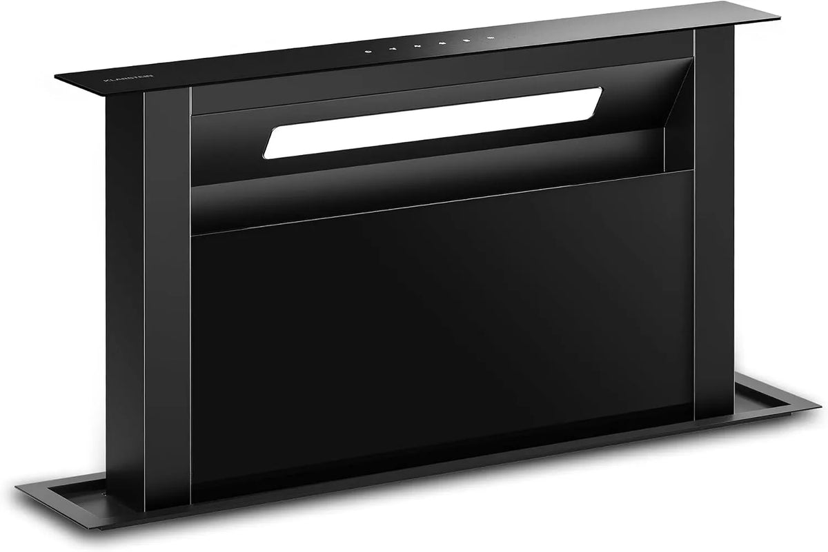 Klarstein Cappa aspirante, 60 cm, 853 m3/h, cappa da cucina, da incasso, touch, LED, Filtro Lavabile, Sottopensile, Design Minimalista