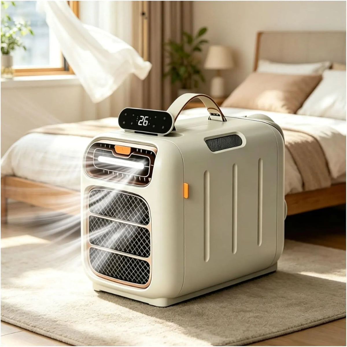 Condizionatore, 450 W, portatile, Cooling, sistema autoevaporante senza scarico for viaggi su strada in luoghi di pesca