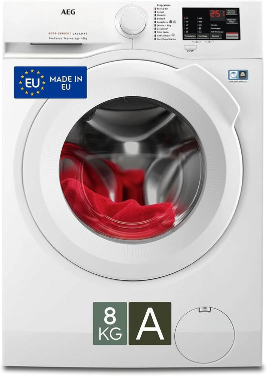 AEG Serie 6000 L6FBI6W8 Lavatrice, 8 kg, classe energetica A