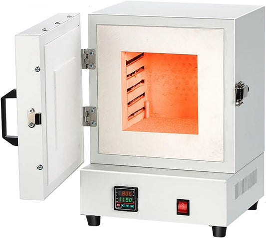Forno elettrico, 2000 W, industriale, 2 zone di temperatura, sinterizzazione ceramica, Forno a muffola, trattamento termico e riscaldamento