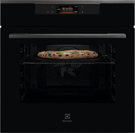 Forno elettrico KOXBP28WH, 60 cm, 72 L, classe energetica E, da incasso, Wi-Fi, grill, nero